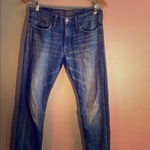 ✅ AEO AMERICAN EAGLE 🦅 Outfitters Slim Fit Blue Denim Jeans 29 Waist 32 Length